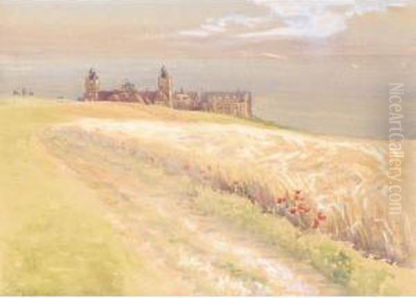 The Clifftop Path Oil Painting by William Bradley Lamond