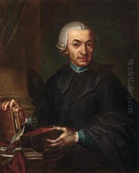 Ritratto Di Monsignor Francesco Antonio Rodolfi Oil Painting by Johann Baptist the Elder Lampi