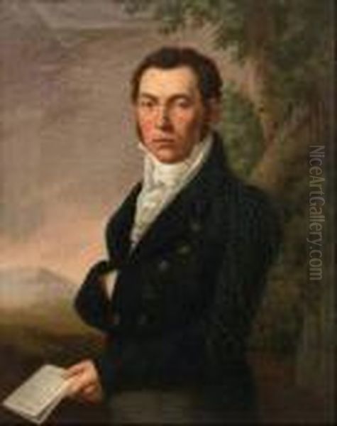 Ritratto Maschile, 1815 Ca. Oil Painting by Johann Baptist the Elder Lampi