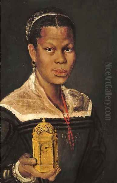 Portrait of a black lady Oil Painting by Annibale Carracci