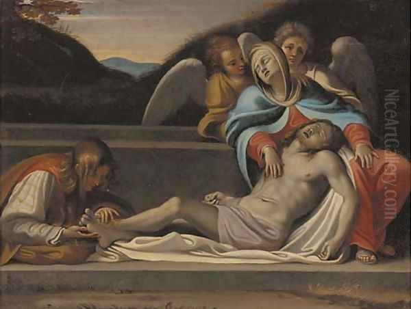 The Lamentation 2 Oil Painting by Annibale Carracci