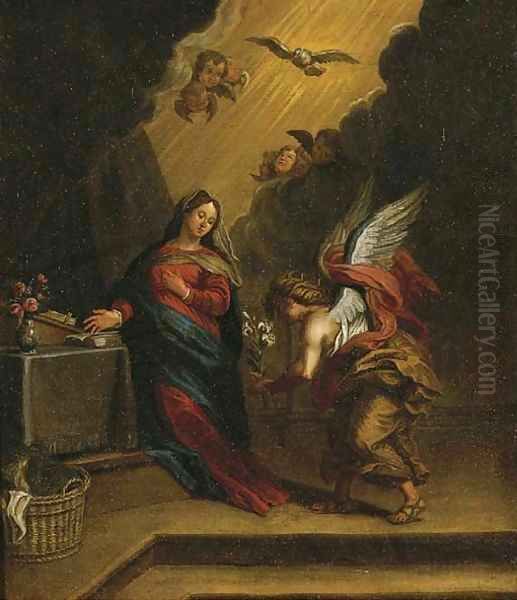 The Annunciation Oil Painting by Annibale Carracci