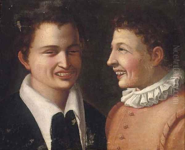 The laughter Oil Painting by Annibale Carracci