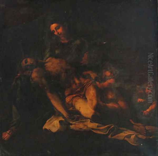 The Pieta 2 Oil Painting by Annibale Carracci