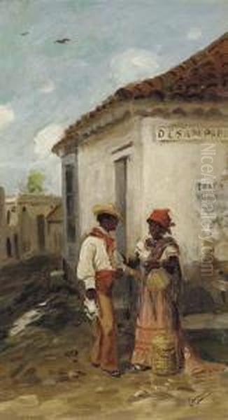 El Encuentro Oil Painting by Victor Patricio Landaluze