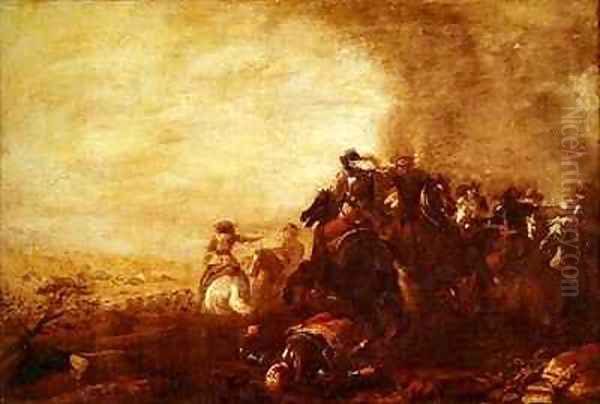 Battle Oil Painting by Jacques Courtois