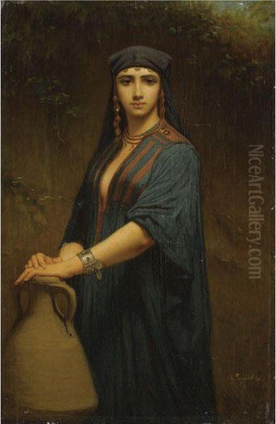 L'orientale Oil Painting by Charles Zacharie Landelle