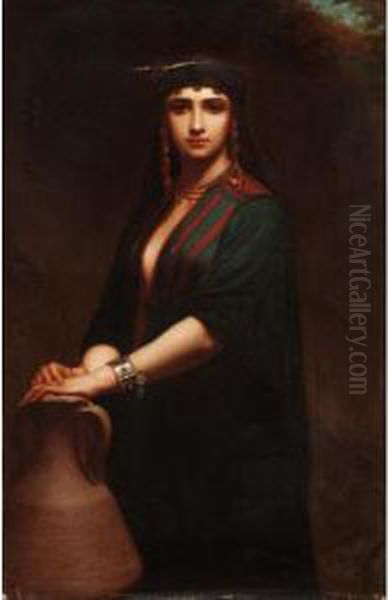 L'orientale Oil Painting by Charles Zacharie Landelle