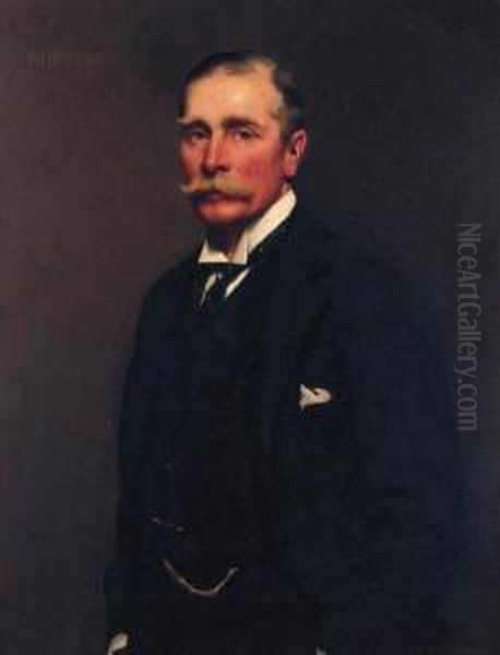 Portrait Of F. H. Thornton Oil Painting by John St. Helier Lander