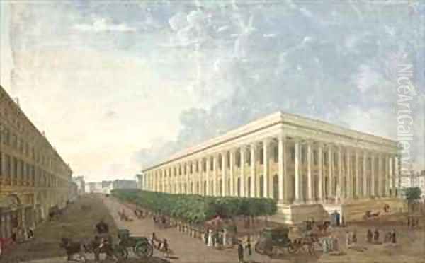 The Palais de la Bourse Oil Painting by Henri Courvoisier-Voisin