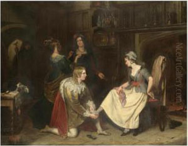 Cinderella Oil Painting by Charles Landseer