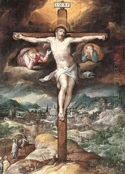 The Crucifixion Oil Painting by Denys Calvaert