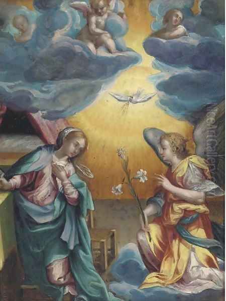 The Annunciation 2 Oil Painting by Denys Calvaert