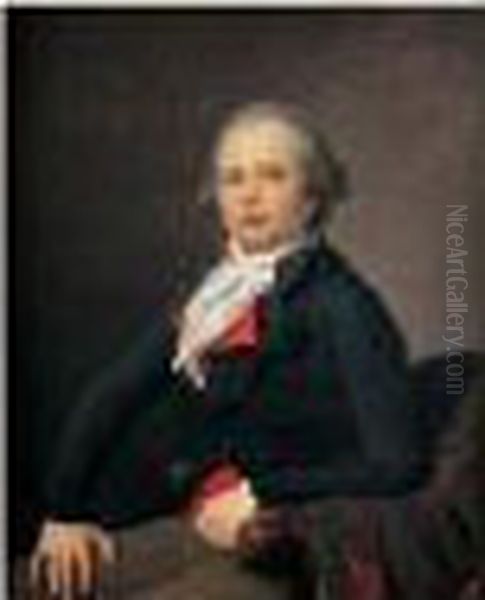 Portrait De Louis Legendre Oil Painting by Jean Louis Laneuville