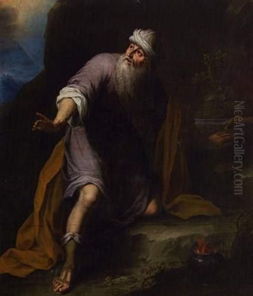 Abraham Patriarche Oil Painting by Giovanni Lanfranco