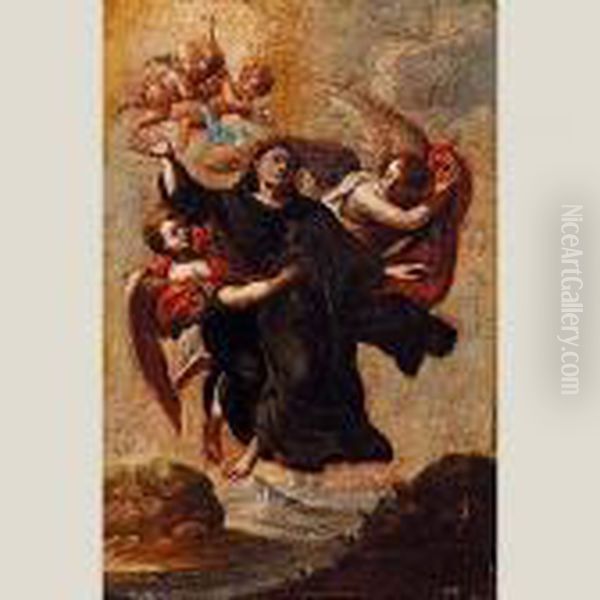 Santa Rosalia De Palermo Oil Painting by Giovanni Lanfranco