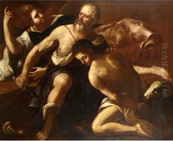 The Sacrifice Of Isaac Oil Painting by Giovanni Lanfranco