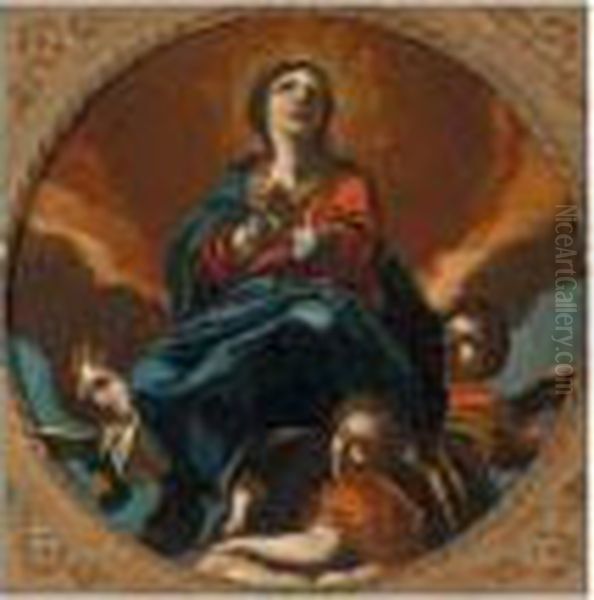 The Ascension Of The Virgin Oil Painting by Giovanni Lanfranco