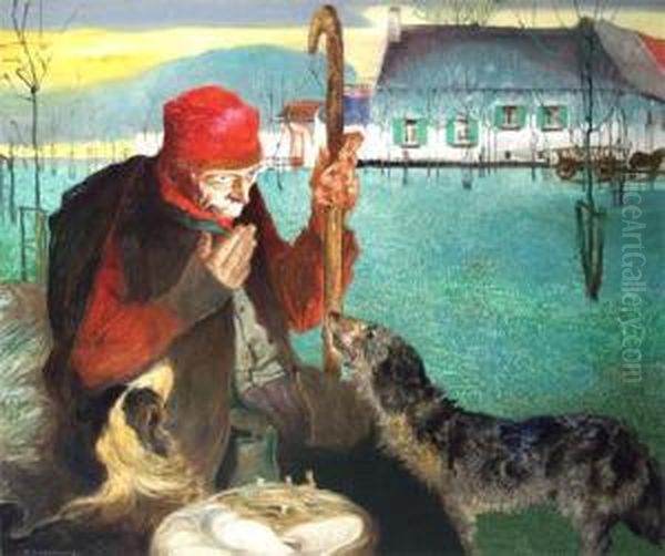 The Seer Oil Painting by Maurice Langaskens