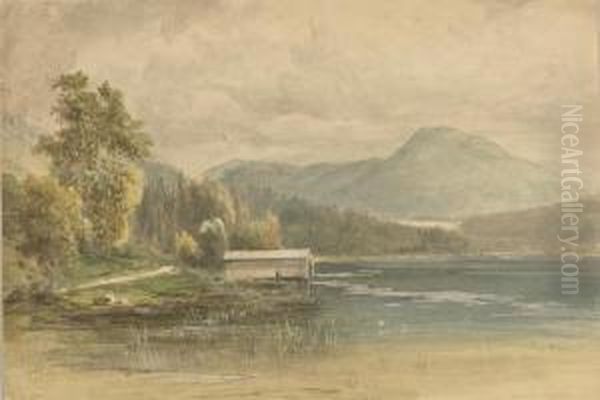 Oberbayerischer See. Oil Painting by Julius Lange