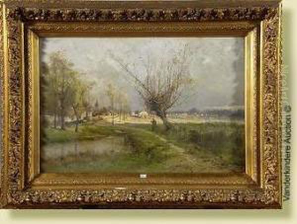 Retour De Peche Oil Painting by Henri Langerock