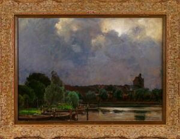 Onhe Titel Oil Painting by Carl Langhammer