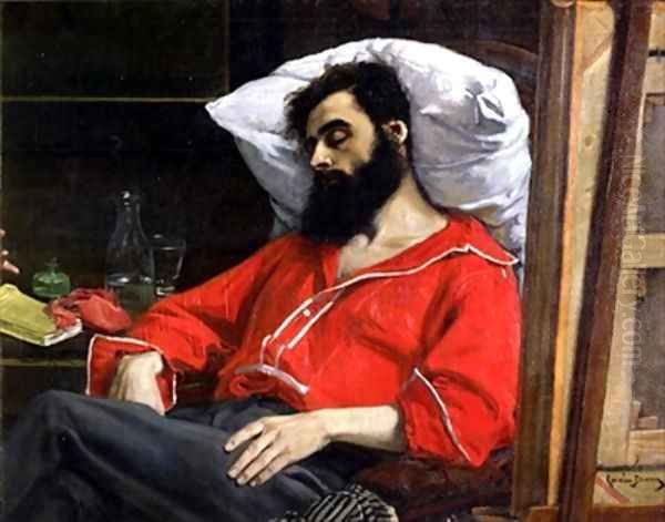 The Convalescent or The Wounded Man Oil Painting by Charles Emile Auguste Carolus-Duran