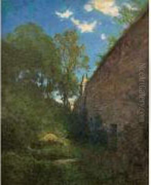 Paysage A La Riviere Oil Painting by Emmanuel Lansyer