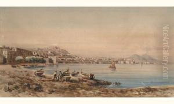 Naples Oil Painting by Giovanni Giordano Lanza