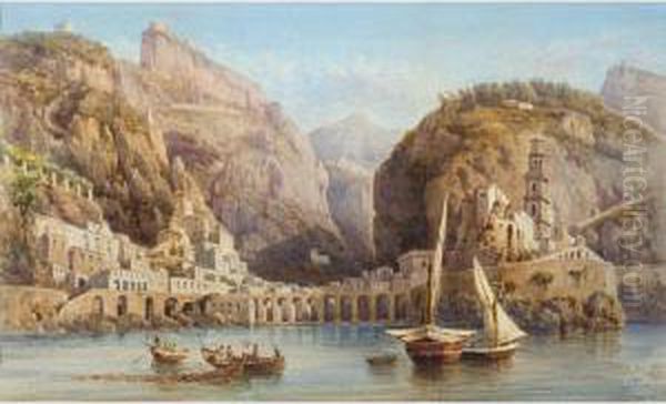 The Sorento Coast Oil Painting by Giovanni Giordano Lanza