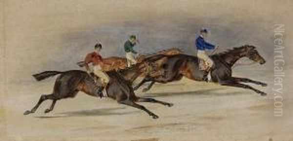 Derby Of 1869 Oil Painting by George Henry Laporte