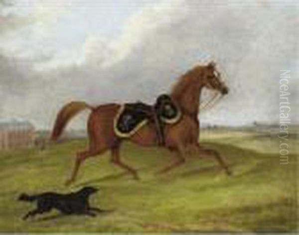 Charger From The 5th Irish Lancers Oil Painting by George Henry Laporte