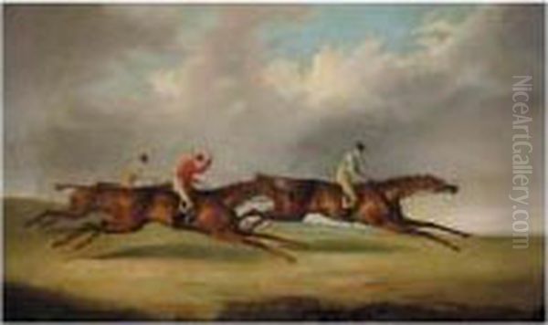 The 1825 Derby Oil Painting by George Henry Laporte