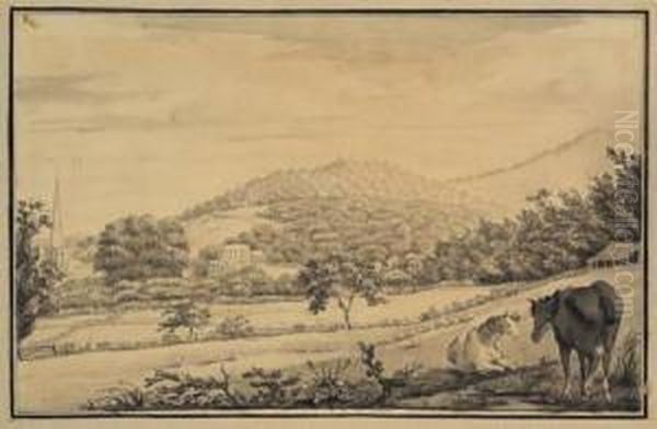 And John James Barralet . An Album Of Drawings Of Ledbury Park, Malvern And Environs Oil Painting by John Laporte