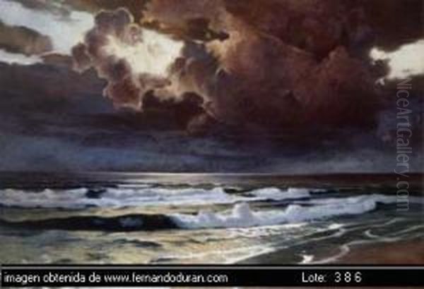 Senza Titolo Oil Painting by Andres Larraga Y Montaner