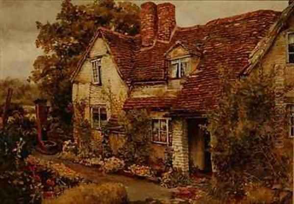 Country Cottage Oil Painting by Sydney Currie