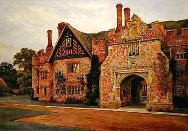 Compton Wynyates Warwickshire Oil Painting by Sydney Currie