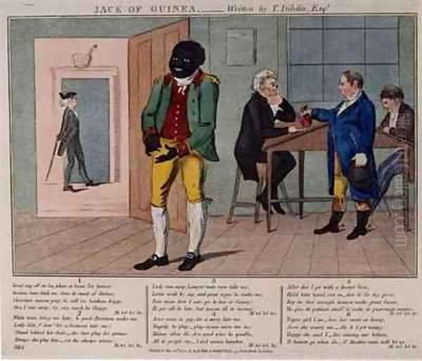 Jack of Guinea Oil Painting by Isaac Cruikshank