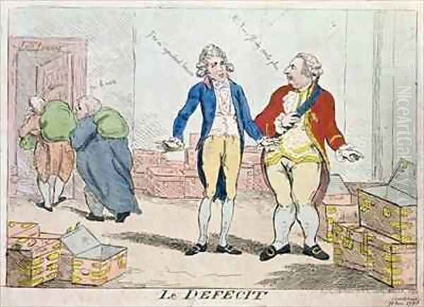 Le Deficit Oil Painting by Isaac Cruikshank