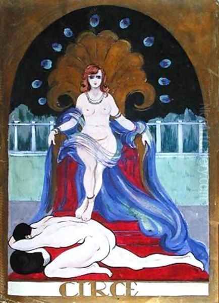 Circe Oil Painting by Castana