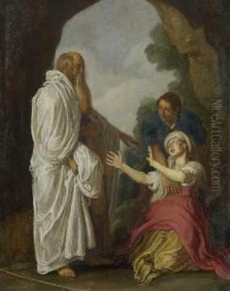 Elisaus Und Die Sunamitin Oil Painting by Pieter Lastman