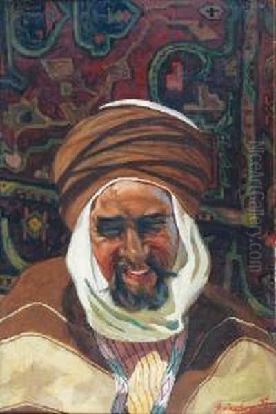 Arab Oil Painting by Aleksander Laszenko