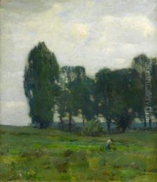 The Green Swale Oil Painting by William Langson Lathrop