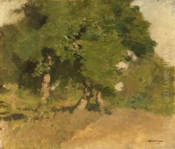 Mid Summer Oil Painting by William Langson Lathrop