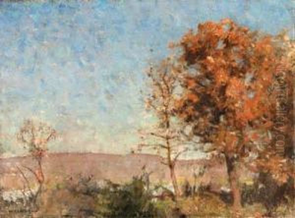 Autumn Landscape Oil Painting by William Langson Lathrop