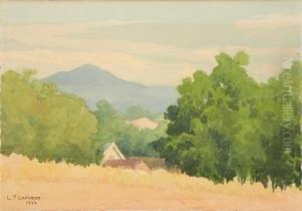 Mount Hanna Oil Painting by Lorenzo Palmer Latimer