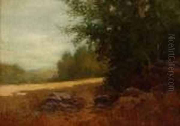 A Sonoma County Pastoral Oil Painting by Lorenzo Palmer Latimer