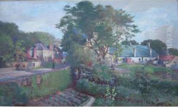 A Market Garden Oil Painting by Charles James Lauder