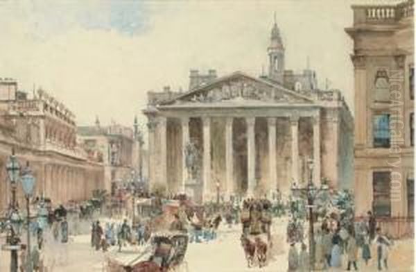 The Royal Exchange Oil Painting by Charles James Lauder