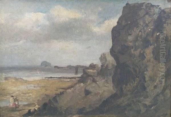 Near Tantallon North Berwick Oil Painting by Robert Scott Lauder